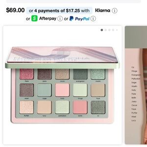 Natasha Denona Retro Glam Palette with Green, Pink, and Gray
